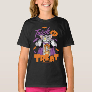 Camiseta Tom & Jerry Truque ou Tratar