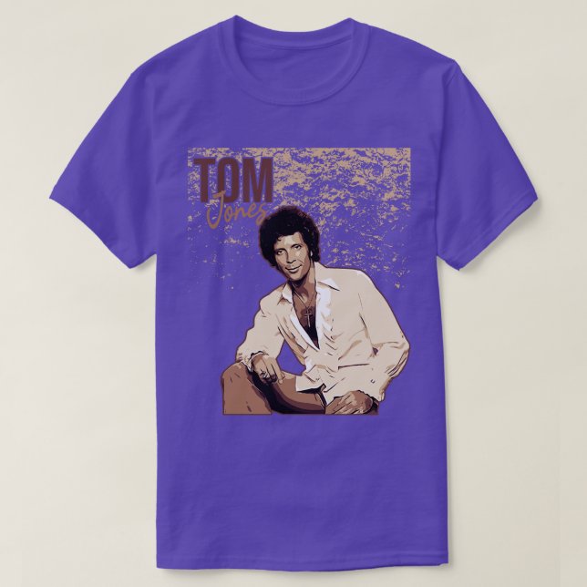 Camiseta Tom Jones Brown vintage (Frente do Design)