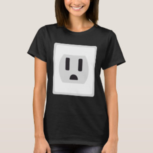 Camiseta Tomada Fácil De Tomada E Casal De Soquete Fecho De