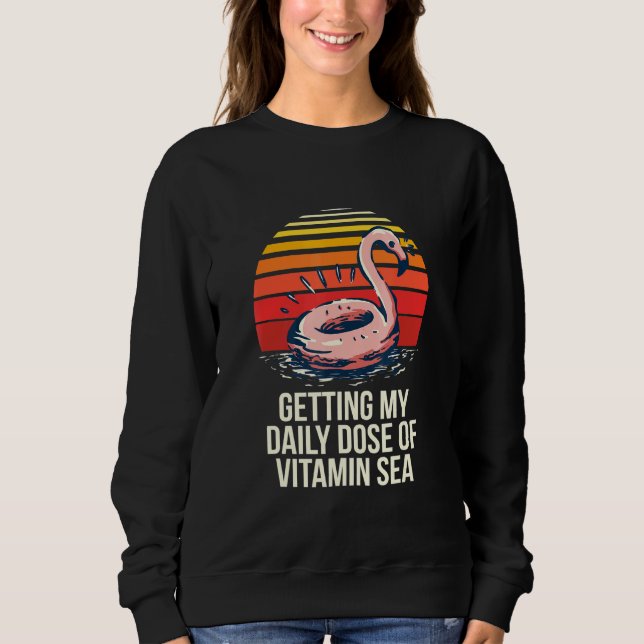 Camiseta Tomar A Minha Dose Diária De Vitamina Sea Beach Bu (Frente)