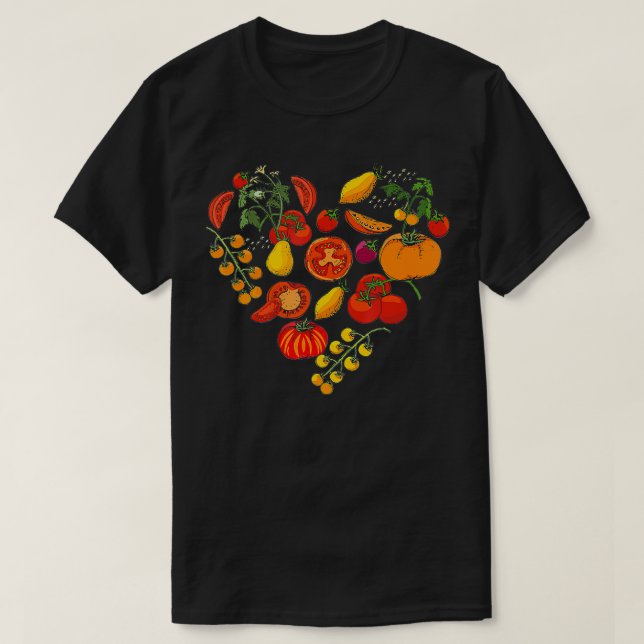 Camiseta Tomate Ama Tomate Jardineiro Vegetal (Frente do Design)