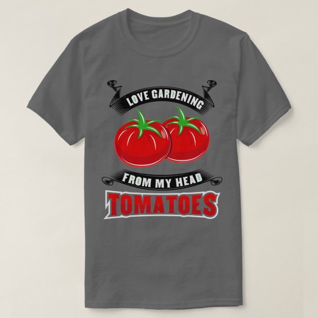 Camiseta Tomate de jardinagem Tomatohead (Frente do Design)
