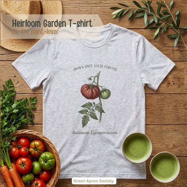 Camiseta Tomate Heirloom Solanum Lycopersicum (Criador carregado)