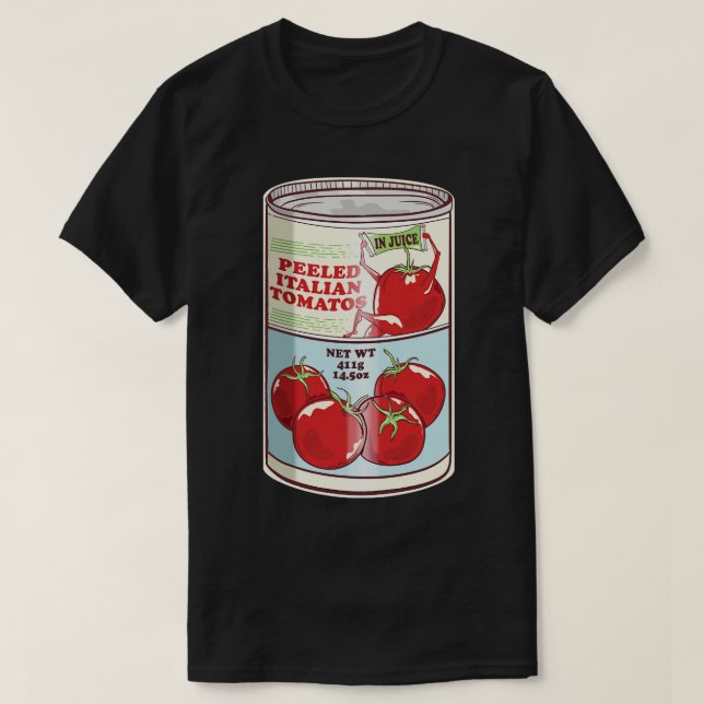 Camiseta Tomate italiano pelado (Frente do Design)