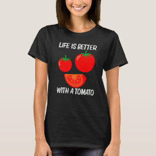 Camiseta Tomate legal Para Mulheres Saudáveis Comida De Ber