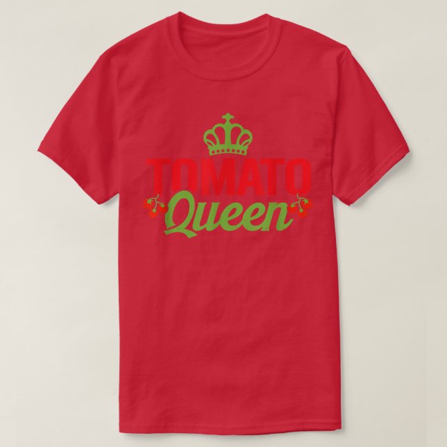 Camiseta Tomate Queen Red Tomates Plantadores (Frente do Design)