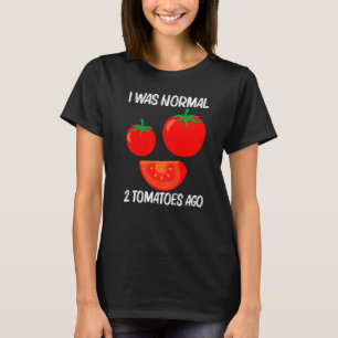 Camiseta Tomate Resfriado Para Homens Mulheres Alimento De