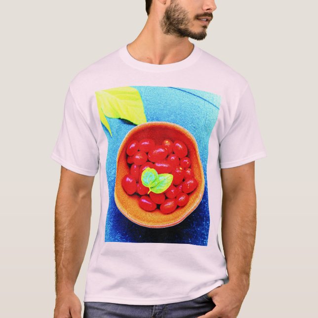Camiseta "Tomates Ball" Foto Cuta. Compre agora (Frente)