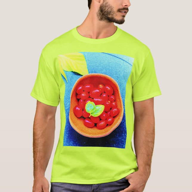 Camiseta "Tomates Ball" Foto Cuta. Compre agora (Frente)