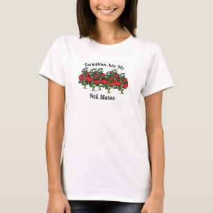 Camiseta Tomates Engraçados São Meus Amigos De Solo Camiset