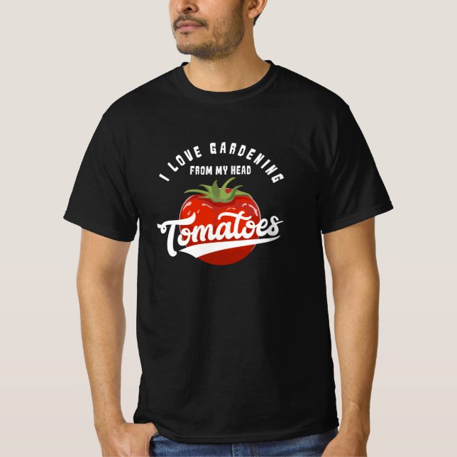 Camiseta Tomates para jardinagem (Frente)