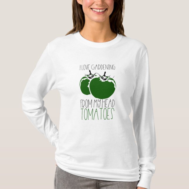 Camiseta Tomates para jardinagem (Frente)