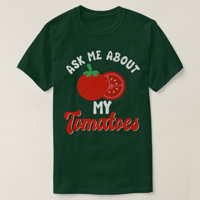 Camiseta Tomates Vegans Jardins Hortícolas (Frente do Design)