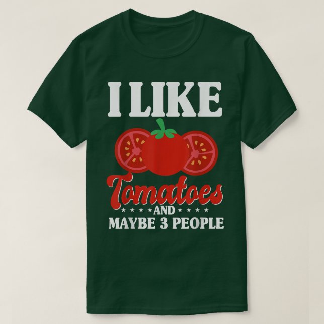 Camiseta Tomates Vegans Jardins Hortícolas (Frente do Design)