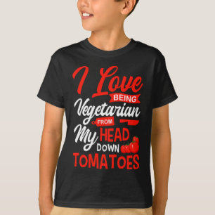 Camiseta Tomates Vegetable Vegans Gardeners Eu Adoro Ser V