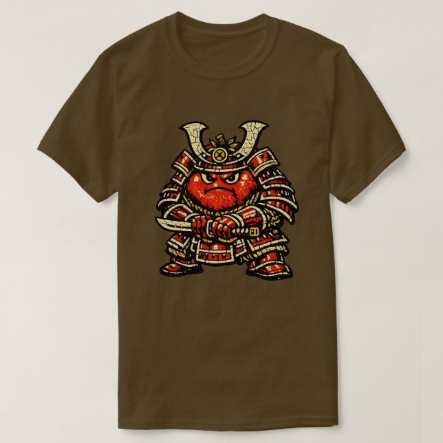 Camiseta Tomato Tank — Funny Vegetable Heavy Samurai  (Frente do Design)
