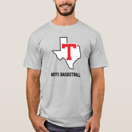 Camiseta Tomball T Boys Basball cinza de luz do Texas