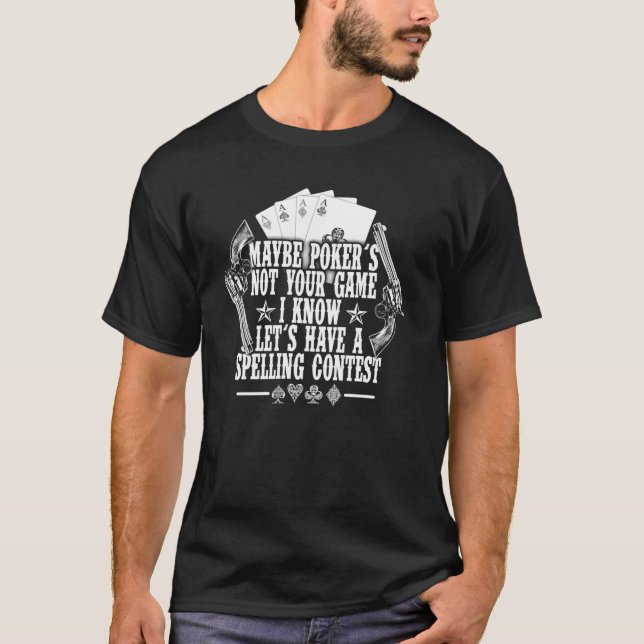 Camiseta Tombstone Doc Holiday Talvez Poker não seja seu jo (Frente)