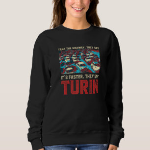 Camiseta Tome A Rodovia Turim Memes Itália Trend Traffic C