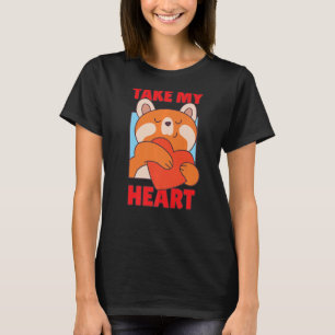 Camiseta Tome meu Dia de os namorados de coração.