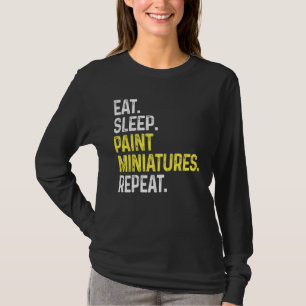 Camiseta Tome Miniaturas de Tinta de Sono Repetir Tinta Min