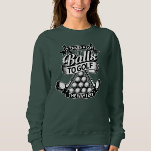 Camiseta Tome Muitas Bolas - golfe engraçado