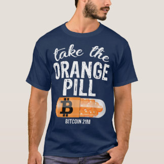 Camiseta Tome O Crepto De Bitmoney Laranja