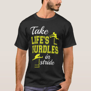 Camiseta Tome os obstáculos da vida em Stride Hurdle Runner