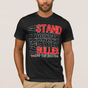 Camiseta Tome um suporte contra intimidações do Cyber