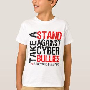 Camiseta Tome um suporte contra intimidações do Cyber
