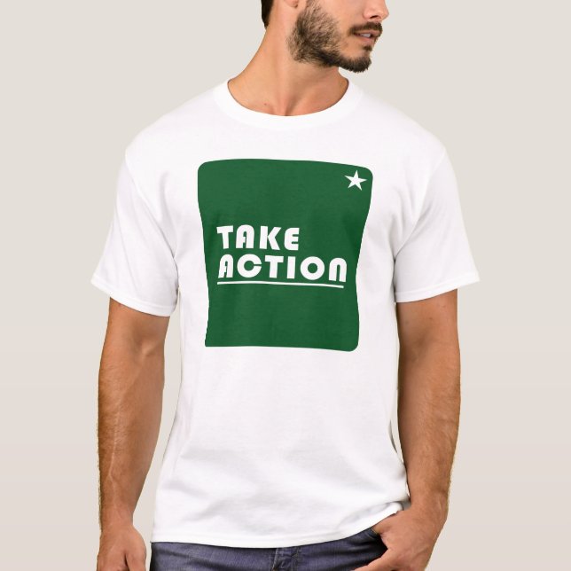 Camiseta Tome uma ação inspiradora (Frente)
