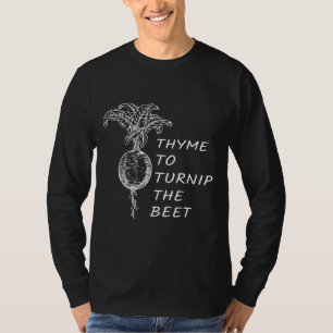 Camiseta Tomilho Para Admirador Do Jardim De Legumes Nabo E