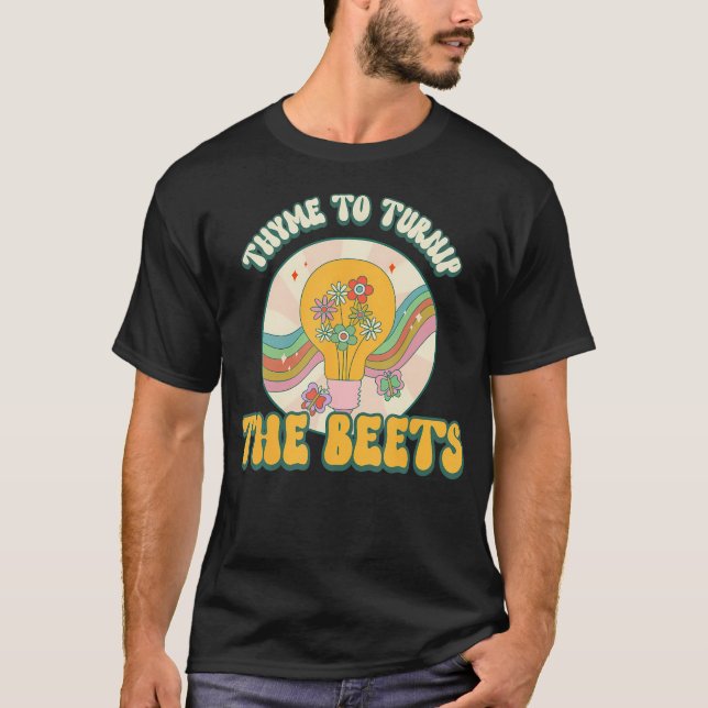 Camiseta Tomilho Para Nabo A Beterraba Planta Divertida Jar (Frente)