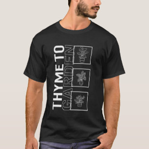 Camiseta Tomilho Para Presente De Planta De Jardim Amante D