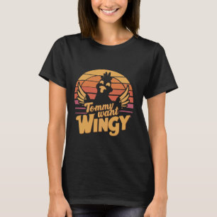 Camiseta Tommy Quer Retrô Wingy Funny Goofy Buffalo Frango