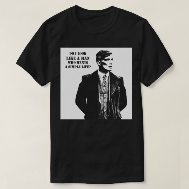 Camiseta Tommy Shelby Canvas Print (Frente do Design)