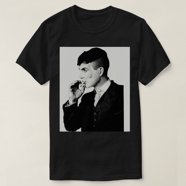 Camiseta Tommy Shelby Peaky Bli (Frente do Design)