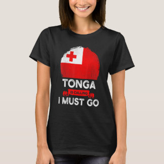Camiseta Tonga Está Chamando De "Eu Tenho Que Ir Tongan Her