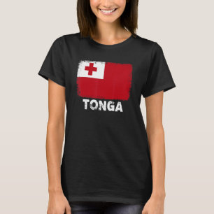 Camiseta Tonga Flag Suporta Tonga Pessoas Mulheres Homens