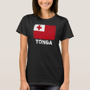 Camiseta Tonga Flag Suporta Tonga Pessoas Mulheres Homens