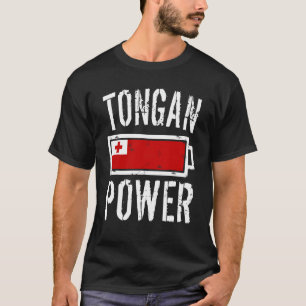 Camiseta Tonga Flag Tongan Power Battery Proud Tee