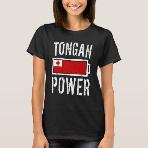 Camiseta Tonga Flag Tongan Power Battery Proud Tee