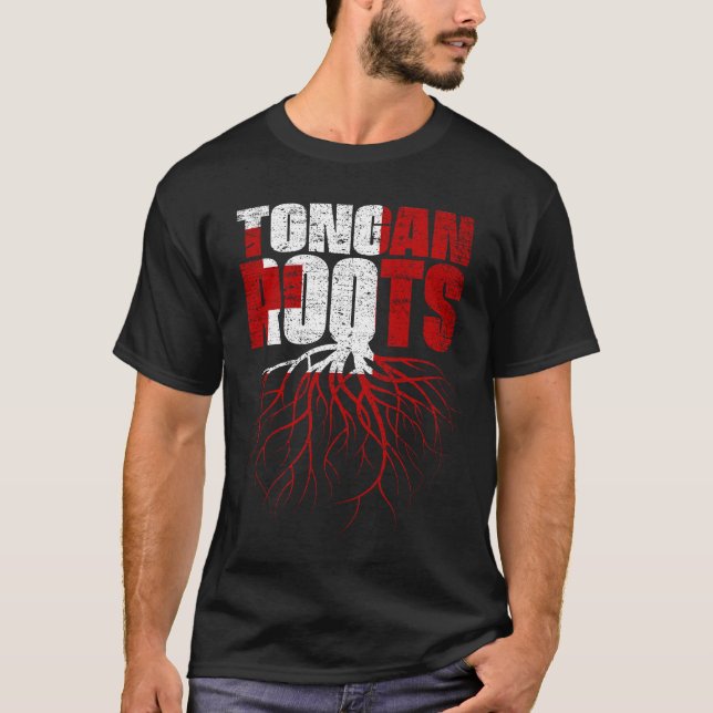 Camiseta Tongan Roots Tonga Heritage Flag (Frente)