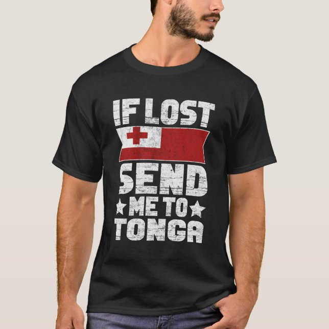 Camiseta Tongan Se Perdido Me Envia Para Tonga (Frente)