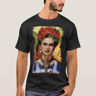 Camiseta tongteng pintor de Popart fumando Frida kahlo art