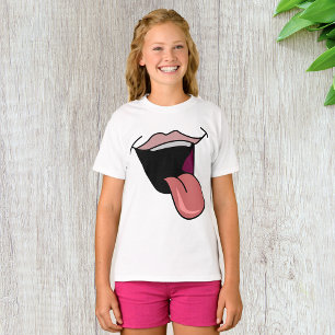 Camiseta Tongue Out Girls T Shirt