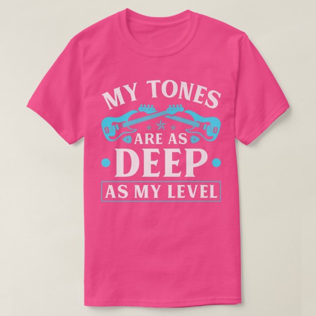 Camiseta Tons De Bass Como Jogadores De Violão De Bass Elét (Frente do Design)