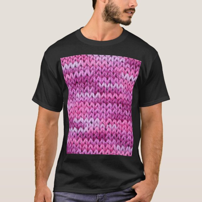Camiseta Tons roxos Textura de Tecido (Frente)