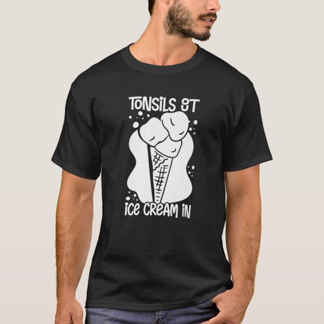 Camiseta Tonsillectomia Remoção de Tonsil Cirurgia de Recup (Frente)