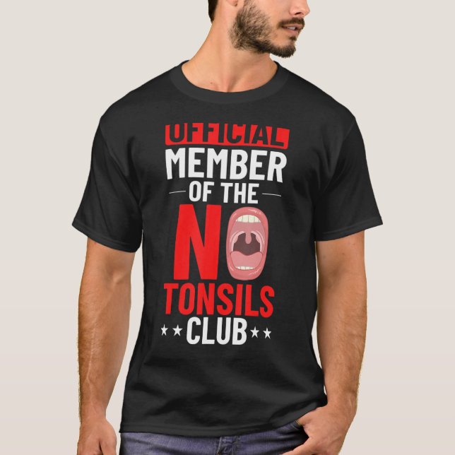 Camiseta Tonsillectomia Remoção de Tonsil Cirurgia de Recup (Frente)